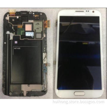 Mobile Phone LCD for Samsung Galaxy Note 2 N7100/7105 Complete Digitizer with Frame